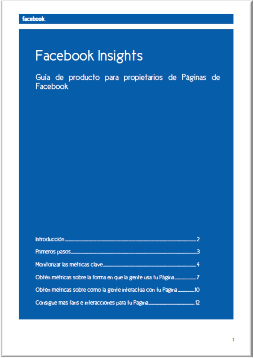 Guía oficial de Facebook Insights