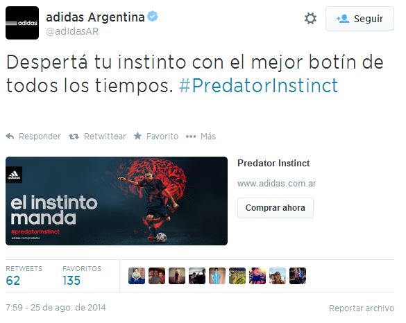 Adidas Twitter ecommerce