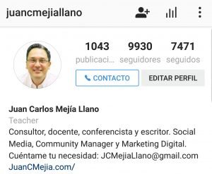 Perfil Empresa Instagram