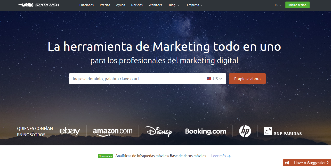 SEMrush Herramienta SEO